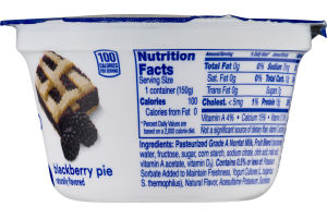 Yoplait Greek 100 Protein Fat Free Yogurt Blackberry Pie