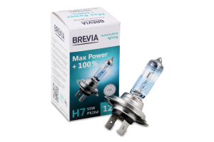 Лампа галогенова Max Power H7 12V 55W Brevia