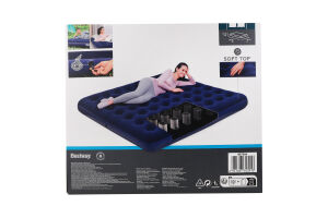 Матрас надувной флоковый 203х185х22см №67004N Bestway 1шт