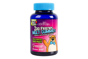 Добавка диетическая таблетки мультижевательные Zoo Friends 21st Century 60шт