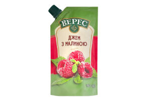 Джем с малиной нестерилизованный Верес д/п 140г