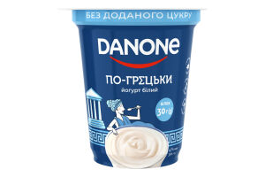 Йогурт 4% без добавленного сахара Белый По-гречески Danone ст 350г