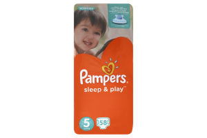Подгузники Pampers sleep&Play ромашка джамбо 11-25кг 58шт (4015400203575)