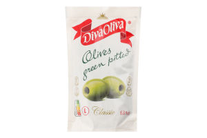 Оливки зелені без кісточки Classic Diva Oliva д/п 160г