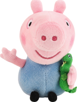 Игрушка мягкая для детей от 3лет 15см №46130 Peppa pig Джордж Beanie babies TY 1шт