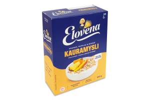 Мюслі вівсяні цільнозернові з ананасом, папаєю та манго Elovena к/у 550г