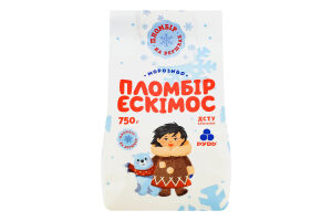 Морозиво пломбір Ескімос Рудь м/у 750г
