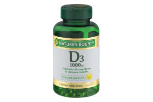 Nature's Bounty D3 Softgels - 250 CT