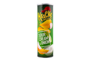 Чипсы картофельные Sour cream&Onion Kraсks тубус 160г