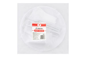 Набір Семерка "6 персон" (Пластик)