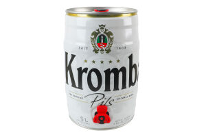 Пиво 5л 4.8% світле фільтроване пастеризоване Pils Krombacher кег