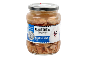 Корм д/собак шматочки філе курки в желе 360г твіст/б Басттет"о