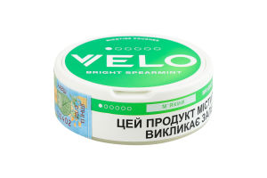Подушечки никотиносодержащие бестабачные Velo Мягкий Bright spearmint 15х0.42г
