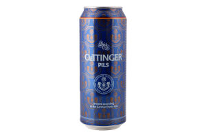 Пиво 0.5л 4.7% світле фільтроване пастеризоване Pils Oettinger з/б
