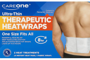 CareOne Ultra-Thin Therapeutic Heatwraps - 4 CT