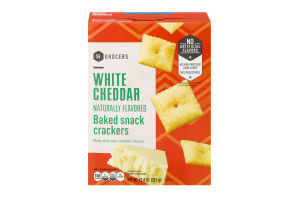 SE Grocers White Cheddar Naturally Flavored Baked Snack Crackers