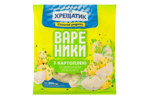 Вареники замороженные с картофелем и сливками Хрещатик м/у 800г