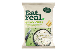 Снеки Eat Real з кіноа зі смаком сметани та цибулі
