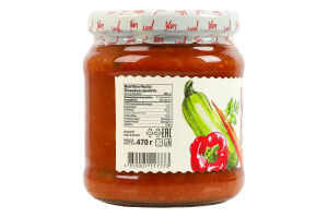 Икра кабачковая стерилизованная Yan с/б 470г