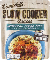 Campbell's Slow Cooker Sauces Moroccan Spiced Stew with Green Olives and Lemon