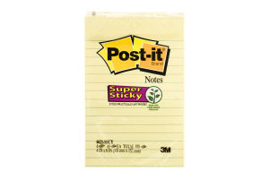 Post-it Notes Super Sticky - 4 PK
