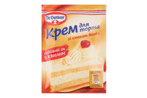 Крем для торта зі смаком ванілі Dr.Oetker м/у 50г