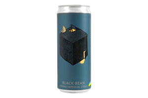 Пиво 0.33л 11% темное нефильтрованное непастеризованное Black Bean Varvar ж/б