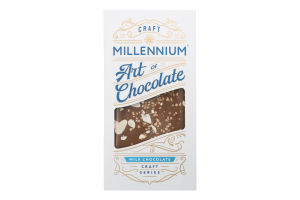 Шоколад молочний з фундуком солодкою та солоною карамеллю Craft Series Millennium к/у 100г