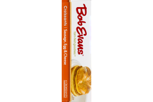 Bob Evans Croissants Sausage, Egg & Cheese Individually Wrapped - 4 CT