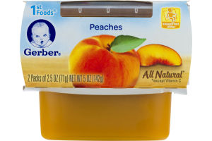 Gerber 1st Foods Peaches Supported Sitter - 2 PK