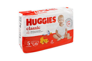 Підгузники дитячі 11-25кг Classic Huggies 42шт