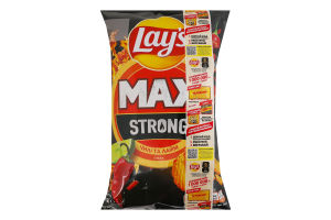 Чипсы картофельные Чили и лайм Strong Max Lay's м/у 60г