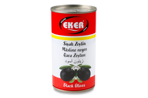 Оливки Eker Olives 400мл чорні цілі з/б И003 (Туреччина)