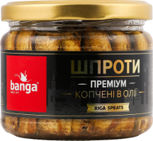 Шпроты копченые в масле Banga с/б 250г