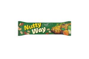 Батончик-мюслі горіховий з фруктами частково глазурований Nutty Way Vale м/у 40г