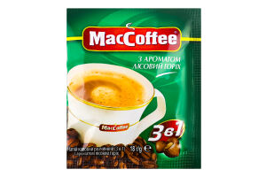 Напиток кофейный растворимый с ароматом лесной орех 3в1 MacCoffee м/у 18г
