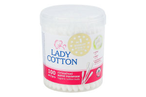 Палички ватні гігієнічні Lady Cotton 100шт