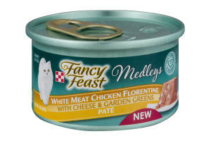 Fancy Feast Medleys Cat Food White Meat Chicken Florentine with Cheese & Garden Greens