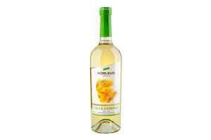 Вино 0.75л 9.5-14% белое сухое Chardonnay Koblevo бут
