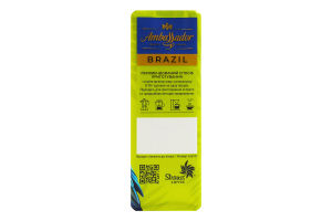 Кофе жареный молотый Brazil Single origins Ambassador м/у 225г