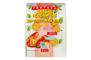 Мини-хлебцы пшеничные Королевский краб Trapeza м/у 90г