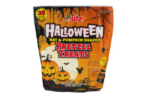 Utz Halloween Bat & Pumpkin Shaped Pretzel Treats Snack Bags - 35 CT