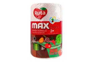 Полотенце бумажное 2-х слойное 300 листов Borsch Max Silver line Ruta 1шт