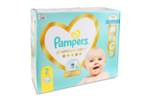 Підгузники для дітей 4-8кг 2 Premium Care Pampers 136шт