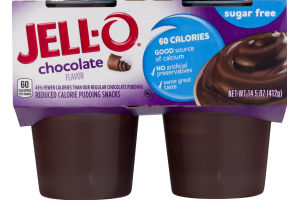 Jell-O Sugar Free Chocolate - 4 CT