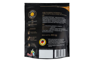 Кава натуральна розчинна сублімована Gold Чорна Карта д/п 400г