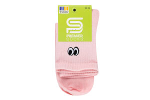 Шкарпетки підліткові з вишивкою висока резинка класичні р.20-24 Premier Socks