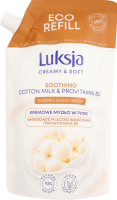 Мыло жидкое для рук с успокаивающим эффектом Cotton milk&Provitamin B5 Luksja 400мл