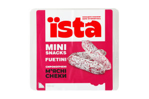 Снеки м'ясні Fuetini Mini snacks Їsta с/к лоток 0.12кг