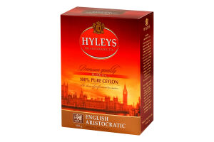 Чай черный байховый цейлонский цельнолистовой Английский аристократический Hyleys к/у 500г